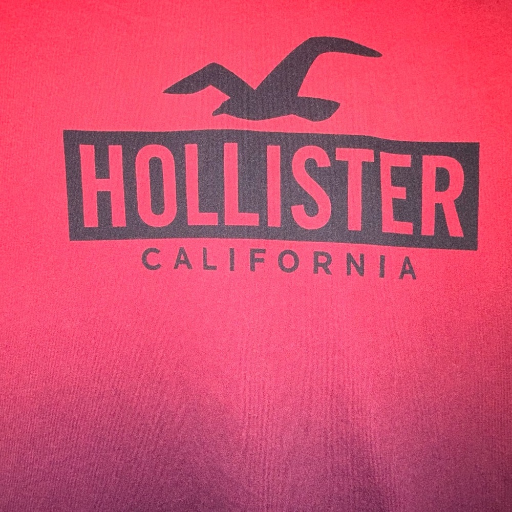 Hollister Red and Black Long Sleeve Tee - Picture 2 of 4